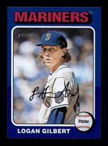 2024 Topps Heritage High Number Dark Blue Border #543 Logan Gilbert