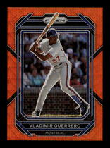 2023 Panini Prizm Orange Wave Prizm #87 Vladimir Guerrero