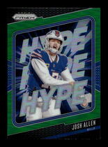 2024 Panini Prizm Hype Green Prizm #13 Josh Allen