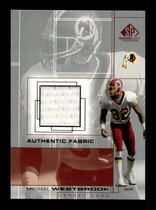 2001 SP Game Used Edition Authentic Fabric #MW Michael Westbrook