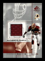 2001 SP Game Used Edition Authentic Fabric #SD Stephen Davis