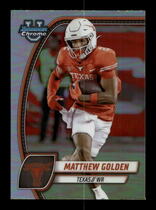 2024 Bowman Chrome University Refractor #129 Matthew Golden