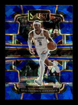 2023 Panini Select Blue Cracked Ice Prizm #57 Shai Gilgeous-Alexander