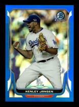 2014 Bowman Chrome Blue Refractor #155 Kenley Jansen
