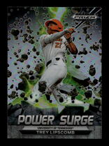 2022 Panini Prizm Draft Picks Power Surge Silver Prizm #5 Trey Lipscomb