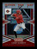 2020 Panini Elite Extra Edition College Tickets Holo #24 Casey Schmitt
