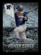 2021 Panini Prizm Draft Picks Power Surge Silver Prizm #5 Hunter Goodman
