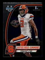 2024 Bowman Chrome University #109 Justus Ross-Simmons
