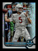 2022 Bowman University Chrome Refractor #10 Graham Mertz