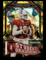 2023 Panini Prizm Draft Picks Student Orientation Gold Ice Prizm #SO-6 Tanner Mckee