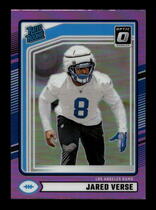 2024 Donruss Rated Rookie Optic Preview Pink #341 Jared Verse