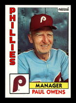 1984 Topps Nestle #229 Paul Owens