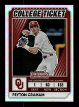 2022 Panini Elite Extra Edition Optic College Tickets Holo #CTO-15 Peyton Graham