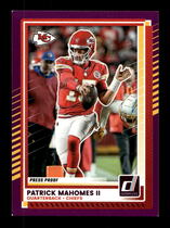 2025 Donruss Press Proof Purple #48 Patrick Mahomes Ii