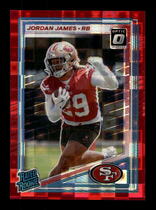 2025 Donruss Optic Rated Rookie Preview Red Pandora #374 Jordan James