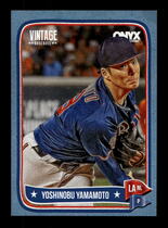 2024 Onyx Vintage Blue Bordered #OVYOYA Yoshinobu Yamamoto