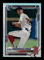 2021 Bowman Chrome Draft Refractor #BDC-37 Elmer Rodriguez-Cruz