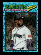 2026 Topps Heritage Chrome Light Blue Sparkle Refractor #140 Victor Robles