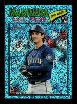 2026 Topps Heritage Chrome Light Blue Sparkle Refractor #142 Cole Young