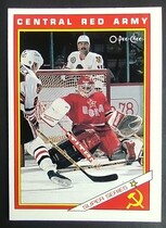 1991 O-Pee-Chee OPC Inserts #29R Central Red Army
