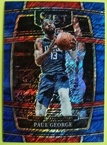 2021 Panini Select Blue Shimmer Prizm #14 Paul George
