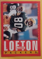 1985 Topps Box Bottoms #I James Lofton