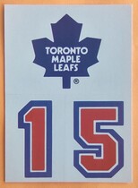 1989 Topps Sticker Inserts #13 Toronto Maple Leafs