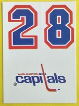 1987 Topps Sticker Inserts #30 Washington Capitals