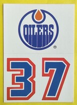 1987 Topps Sticker Inserts #33 Edmonton Oilers