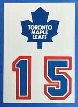 1985 Topps Sticker Inserts #13 Toronto Maple Leafs
