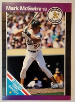 1989 Donruss Grand Slammers (Blue to Purple Border) #7 Mark McGwire