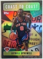 2002 Topps Coast to Coast #CC17 Latrell Sprewell