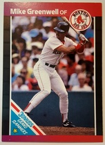 1989 Donruss Grand Slammers (Purple to Red Border) #5 Mike Greenwell