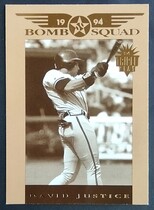 1994 Donruss Triple Play Bomb Squad #5 David Justice