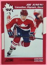 1992 Score Canadian Olympic Hero #2 Joe Juneau