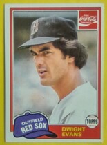 1981 Topps Coca-Cola Team Sets #3 Dwight Evans
