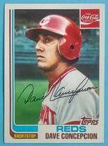 1982 Team Issue Cincinnati Reds Coca-Cola #5 Dave Concepcion