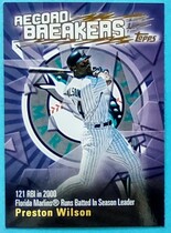2003 Topps Record Breakers #RB-PW Preston Wilson