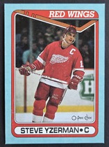 1990 O-Pee-Chee OPC Box Bottoms #J Steve Yzerman