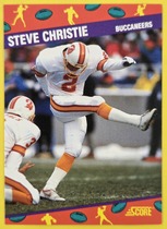 1991 Score National 10 #5 Steve Christie