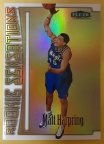 1999 Fleer Tradition Rookie Sensations #6 Matt Harpring