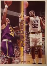 1995 Fleer Double Doubles #7 Karl Malone