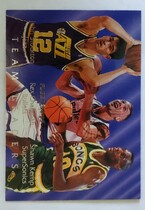 1994 Fleer Team Leaders #9 Rex Chapman|Shawn Kemp|John Stockton