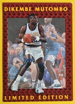1991 Fleer Mutombo Inserts #2 Dikembe Mutombo