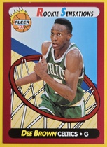 1991 Fleer Rookie Sensations #10 Dee Brown