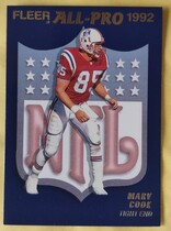 1992 Fleer All-Pros #1 Marv Cook