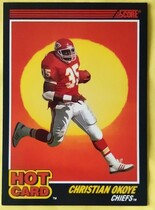 1990 Score Hot Cards #7 Christian Okoye