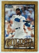 1999 Fleer Tradition Golden Memories #13GM Sammy Sosa