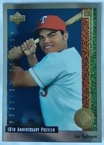 1998 Upper Deck 10th Anniversary Preview Retail #15 Ivan Rodriguez