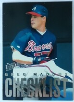 1997 Ultra Checklists Series 1 #4 Greg Maddux